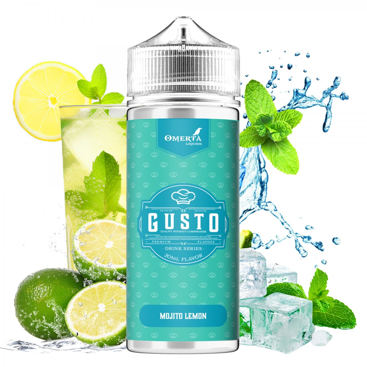 Omerta Gusto Mojito Lemon Flavorshot 20ml/120ml Omerta Gusto Mojito Lemon Flavorshot 20ml/120ml